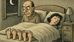 Anekdots: Haims naktī skaita kājas gultā