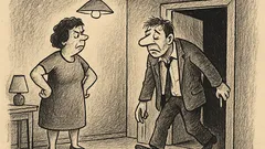 Joks: Vīrs vēlu naktī pārnāk mājās…