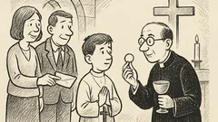 Joks: Pirmās komūnijas nauda — finanšu piramīda