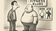 Joks: Vīrietis jautā apaļīgam draugam par darbu