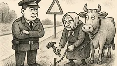 Anekdots: Ceļu policists gaida, bet nāk večiņa