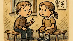 Joks: Divi bērni bērnudārzā sarunājas...