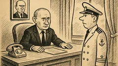 Anekdote: Putins izsauc flotes komandieri kabinetā