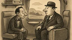 Joks: Mendelis brauc kupejā ar ārzemnieku...