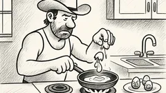 Joks: Čaks Noriss cep omleti no Kinder olām