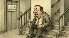 Anekdots: Vīrietis kāpj pie mīļākās bez lifta