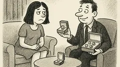 Joks: Mana draudzene deva mājienu par dimantiem