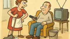 Joks: Klausies, Jāni — es visu dienu...