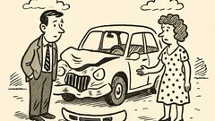 Joks: Mīļā, redzēji priekšējo bamperi?