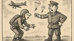 Joks: Izpletņlēcēju mācības, instruktors saka: