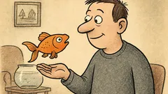 Anekdots: zelta zivtiņa dievina izņemšanu no akvārija