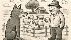 Anekdots: Jāni, vai vilks vakar bija?