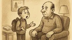 Anekdote: Dēlēns saka tēvam par dalāmo