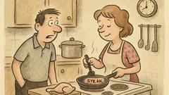 Anekdots: Vīrs ienāk virtuvē...