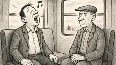 Anekdots: Divi vīri brauc vilcienā...