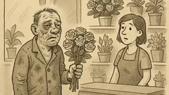 Joks: Ieiet vīrietis ziedu veikalā, viss zilumos