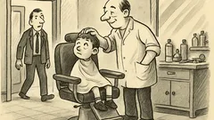 Anekdote: Lielveikala frizētavā ienāk vīrietis ar puisēnu