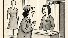 Joks: Sieviete veikalā jautā par kleitu