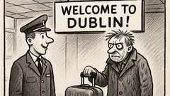 Joks: Dublinas lidosta. “Welcome to Dublin!” —