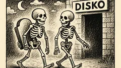 Anekdots: Divi skeleti dodas uz diseni