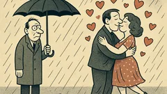 Joks: Jaungada 2025 prognoze: skūpstu vētra