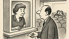 Joks: Kino kasē prasa divas biļetes…