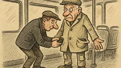 Anekdots: Autobusā kabatzaglis čakli tausta kabatas