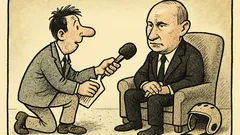 Joks: Žurnālists jautā Putinam par hokeja sagrāvi