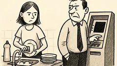 Joks: Tēti, es esmu meitene, nevis trauku mazgātāja!