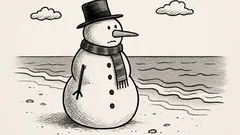 Joks: Kāpēc sniegavīriem nav draugu pie jūras?