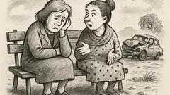 Joks: Divas draudzenes sēž un runājas