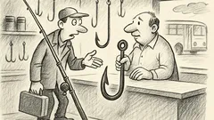 Anekdote: Vīrietis prasa āķi, steidz uz autobusu