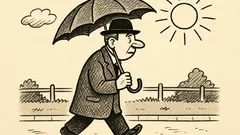 Joks: Kungs, kādēļ jūs staigājat ar lietussargu?