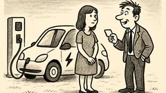 Joks: Kā pieklupt meitenei ar elektroauto?