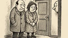 Joks: Vīrs un sieva izmisuši pie durvīm