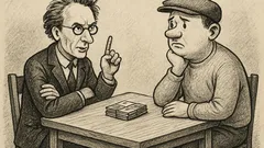 Anekdots: Lepns ģēnijs derībās ar muļķīti