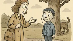 Joks: Kāpēc tu esi slapjš, dēls?