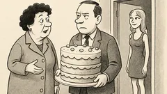 Joks: Kam jūs nesat tādu lielu torti?